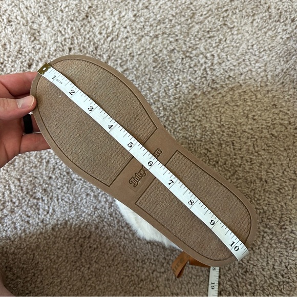 Juicy Couture Cognac Tan King Flat Heel Faux Fur Trim Winter Boots Size 8 - Picture 13 of 14